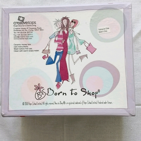 'Born To Shop' money box - Picture 2 of 6